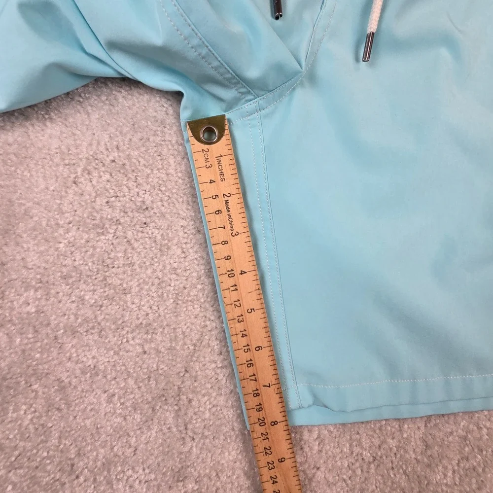 Polo Ralph Lauren Mens Light Blue Cargo Swim Trunks Mesh Lined Size Large